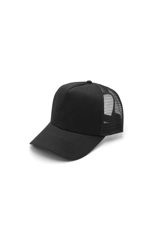 Snap Back Mesh Ball Cap - All Black